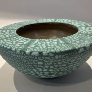 Groene keramiek schaal