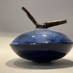 Kleine keramiek potje (blauw)